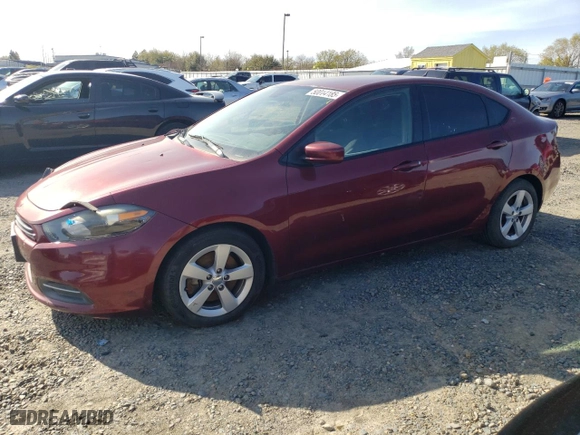 2015 Dodge Dart SXT with VIN 1C3CDFBB6FD336650, listed as a Copart auction lot 50014185 with 105,287 mi miles and Clean Title. Bid and sale history available at carsss.com. Image 1.