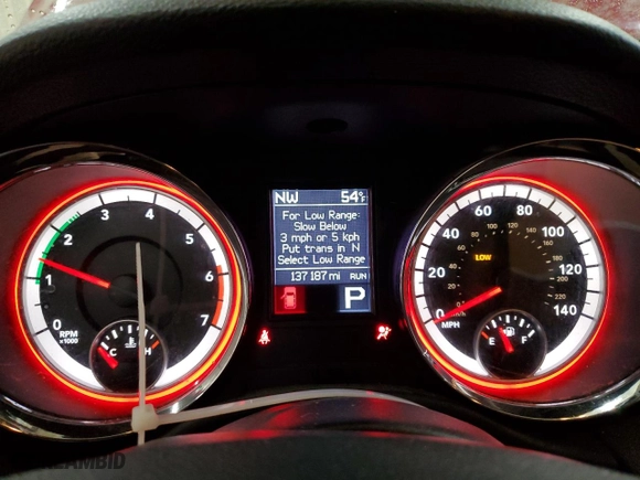 2012 Dodge Durango R/T with VIN 1C4SDJCT3CC331036, listed as a Copart auction lot 48313235 with 137,187 mi miles and Salvage Title. Bid and sale history available at carsss.com. Image 9.