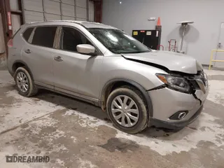 2016 Nissan Rogue S with VIN JN8AT2MT7GW014596, listed as a IAAI auction lot 41629976 with 133,053 mi miles. Bid and sale history available at carsss.com. Image 1.