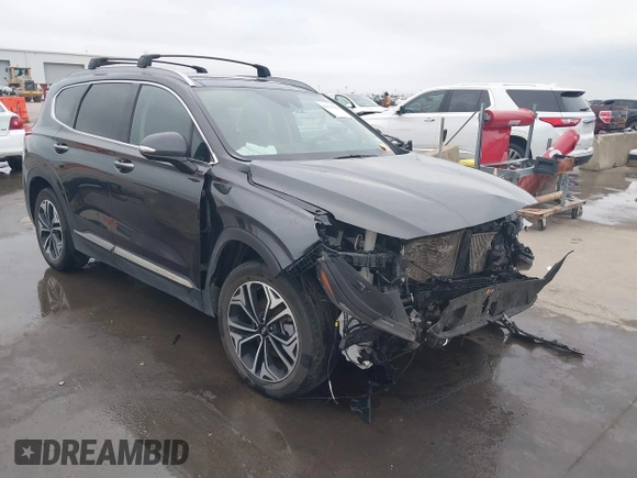 2020 Hyundai Santa Fe Limited with VIN 5NMS5CAA9LH280850, listed as a IAAI auction lot 41174789 with 45,563 mi miles. Bid and sale history available at carsss.com. Image 1.