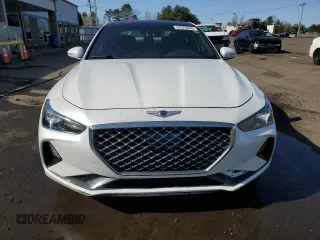 2021 Genesis G70 2.0T with VIN KMTG34LA8MU072565, listed as a Copart auction lot 54375895 with 93,275 mi miles and Salvage title. Bid and sale history available at DreamBid. Image 5.