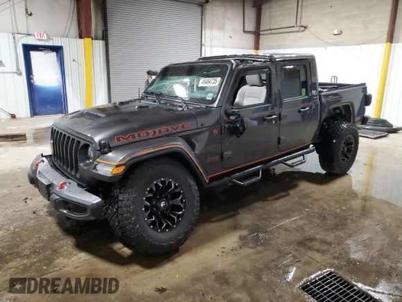 2023 Jeep Gladiator Mojave with VIN 1C6JJTEG4PL575386, listed as a Copart auction lot 45464735 with 17,572 mi miles and Salvage title. Bid and sale history available at DreamBid. Image 1.