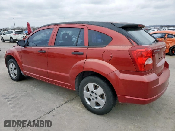 2007 Dodge Caliber with VIN 1B3HB28B87D364797, listed as a Copart auction lot 44508745 with 155,961 mi miles and Clean Title. Bid and sale history available at carsss.com. Image 2.
