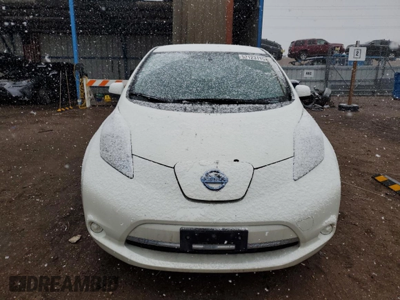 2017 Nissan LEAF S with VIN 1N4BZ0CP0HC301858, listed as a Copart auction lot 52123115 with 46,148 mi miles and Salvage Title. Bid and sale history available at carsss.com. Image 5.