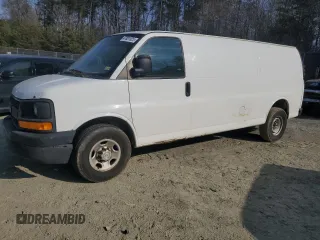 2013 Chevrolet Express Cargo Van with VIN 1GCWGGBA3D1109881, listed as a Copart auction lot 47881525 with 0 mi miles and Clean Title. Bid and sale history available at carsss.com. Image 1.