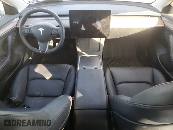 2023 Tesla Model 3 with VIN 5YJ3E1EA1PF468434, listed as a Copart auction lot 74127924 with Not provided miles and Salvage title. Bid and sale history available at DreamBid. Image 8.