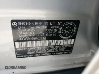 1998 Mercedes-Benz M-Class with VIN 4JGAB54E0WA033063, listed as a Copart auction lot 78306884 with 0 mi miles and Salvage Title. Bid and sale history available at carsss.com. Image 14.