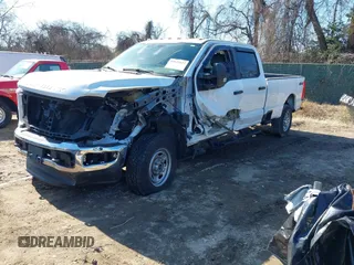 2023 Ford Super Duty F-250 SRW XL with VIN 1FT7W2BA4PEC97513, listed as a IAAI auction lot 41621677 with Not Provided miles. Bid and sale history available at carsss.com. Image 2.