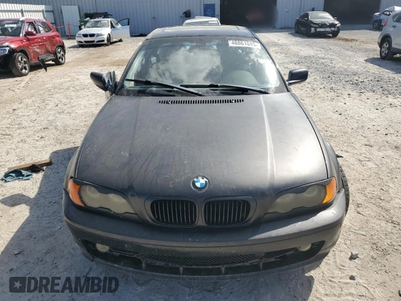 2003 BMW 3 Series 325Ci with VIN WBABN33443PG61696, listed as a Copart auction lot 48861845 with 181,107 mi miles and Salvage Title. Bid and sale history available at carsss.com. Image 5.