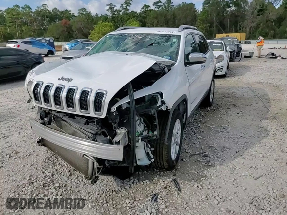 2018 Jeep Cherokee Latitude Plus with VIN 1C4PJLLXXJD524448, listed as a Copart auction lot 82211314 with 0 mi miles and Non Repairable. Bid and sale history available at carsss.com. Image 16.