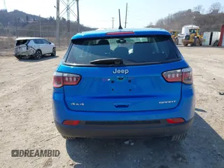 2020 Jeep Compass Sport with VIN 3C4NJDAB0LT142611, listed as a IAAI auction lot 41769615 with 93,753 mi miles. Bid and sale history available at carsss.com. Image 16.