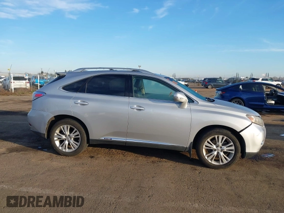 2010 Lexus RX 450h with VIN JTJBC1BA7A2027968, listed as a IAAI auction lot 41691721 with 170,813 mi miles and . Bid and sale history available at DreamBid. Image 13.