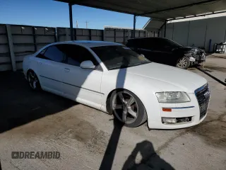 2010 Audi A8 with VIN WAURVAFA6AN007163, listed as a Copart auction lot 81377074 with 158,919 mi miles and Clean title. Bid and sale history available at DreamBid. Image 4.