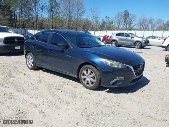 2014 Mazda Mazda3 i Sport with VIN JM1BM1U74E1195564, listed as a IAAI auction lot 41810886 with 108,995 mi miles. Bid and sale history available at carsss.com. Image 1.