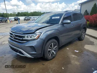 2023 Volkswagen Atlas SE with VIN 1V2DP2CA0PC508084, listed as a Copart auction lot 56982125 with 45,156 mi miles and Salvage title. Bid and sale history available at DreamBid. Image 1.