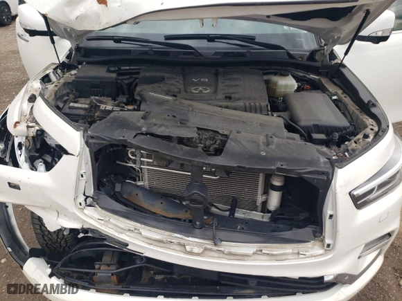 2018 Infiniti QX80 with VIN JN8AZ2NE7J9194411, listed as a Copart auction lot 58327864 with 0 mi miles and Salvage Title. Bid and sale history available at carsss.com. Image 12.