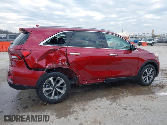2019 Kia Sorento EX V6 with VIN 5XYPHDA54KG472174, listed as a IAAI auction lot 41509308 with 41,463 mi miles. Bid and sale history available at carsss.com. Image 14.