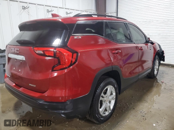 2019 GMC Terrain SLE with VIN 3GKALTEV1KL330368, listed as a Copart auction lot 60235435 with 20,698 mi miles and Salvage title. Bid and sale history available at DreamBid. Image 3.