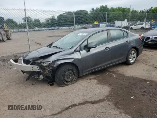 2013 Honda Civic LX with VIN 19XFB2F50DE273178, listed as a Copart auction lot 61409875 with 203,801 mi miles and Clean title. Bid and sale history available at DreamBid. Image 1.
