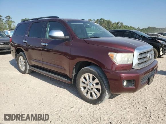 2010 Toyota Sequoia Platinum with VIN 5TDYY5G14AS030110, listed as a Copart auction lot 52528565 with 279,946 mi miles and Clean Title. Bid and sale history available at carsss.com. Image 4.