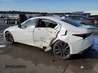2024 Lexus IS 350 F Sport with VIN JTHGZ1E29R5034487, listed as a Copart auction lot 87899355 with 12,895 mi miles and Salvage title. Bid and sale history available at DreamBid. Image 2.