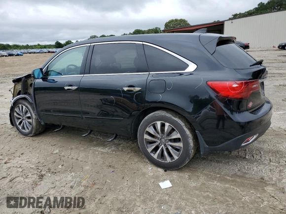 2016 Acura MDX Technology z VIN 5FRYD4H44GB043093, wystawiony jako Copart lot #56663955 z przebiegiem 204 655 mil mil oraz Szkoda całkowita • Salvage title. Historia ofert i sprzedaży dostępna na DreamBid. Obrazek 2.