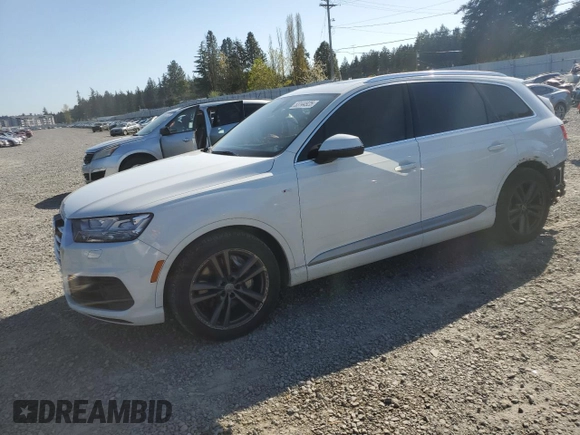 2017 Audi Q7 with VIN WA1WABF75HD011159, listed as a Copart auction lot 53144925 with 110,523 mi miles and Salvage title. Bid and sale history available at DreamBid. Image 1.