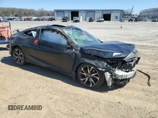 2017 Honda Civic Si with VIN 2HGFC3A59HH750616, listed as a Copart auction lot 49537285 with 197,967 mi miles and Salvage Title. Bid and sale history available at DreamBid. Image 4.