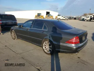 2003 Mercedes-Benz S 55 AMG with VIN WDBNG74J23A378637, listed as a Copart auction lot 88428295 with 128,658 mi miles and Salvage Title. Bid and sale history available at DreamBid. Image 2.