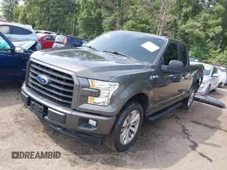2017 Ford F-150 XL with VIN 1FTEX1EP8HKC51023, listed as a IAAI auction lot 39945482 with 105,260 mi miles. Bid and sale history available at carsss.com. Image 2.