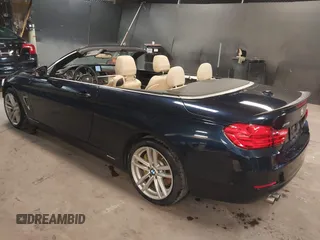 2015 BMW 4 Series 428i xDrive with VIN WBA3T1C59FP820155, listed as a IAAI auction lot 41077810 with 78,029 mi miles and . Bid and sale history available at carsss.com. Image 3.