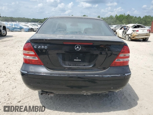 2007 Mercedes-Benz C 230 Sport with VIN WDBRF52H17E027385, listed as a Copart auction lot 54379815 with Not Provided miles and Salvage Title. Bid and sale history available at DreamBid. Image 6.
