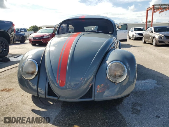 1965 Volkswagen Beetle with VIN 115467066, listed as a Copart auction lot 74195744 with Not Provided miles and Salvage Title. Bid and sale history available at DreamBid. Image 5.