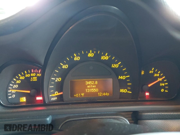 2003 Mercedes-Benz C 230 Kompressor with VIN WDBRN40J83A432695, listed as a Copart auction lot 84214584 with 131,550 mi miles and Salvage title. Bid and sale history available at DreamBid. Image 9.