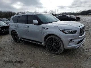2019 Infiniti QX80 LUXE with VIN JN8AZ2NE1K9230269, listed as a Copart auction lot 39197074 with 97,573 mi miles. Bid and sale history available at carsss.com. Image 4.