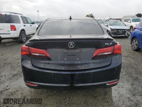 2015 Acura TLX V6 Advance with VIN 19UUB2F78FA008105, listed as a Copart auction lot 48707075 with 163,473 mi miles and Clean Title. Bid and sale history available at carsss.com. Image 6.