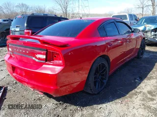 2012 Dodge Charger SXT with VIN 2C3CDXHG7CH264185, listed as a IAAI auction lot 41676948 with 190,980 mi miles. Bid and sale history available at carsss.com. Image 4.