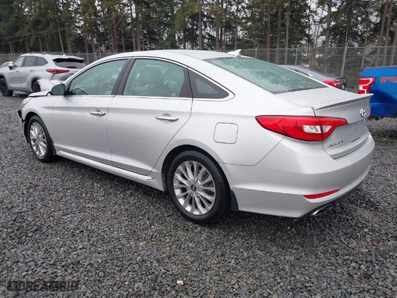 2015 Hyundai Sonata 2.4L Sport with VIN 5NPE34AF3FH167343, listed as a IAAI auction lot 41854584 with 82,853 mi miles. Bid and sale history available at carsss.com. Image 3.