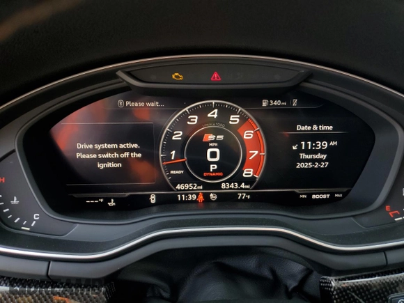 2019 Audi S5 Sportback Premium Plus z VIN WAUB4CF54KA092113, wystawiony jako Copart lot #47312015 z przebiegiem 46 952 mil mil oraz Szkoda całkowita • Salvage title. Historia ofert i sprzedaży dostępna na DreamBid. Obrazek 9.