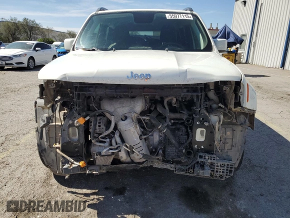 2018 Jeep Renegade Latitude z VIN ZACCJABB6JPJ24894, wystawiony jako Copart lot #55977115 z przebiegiem 79 430 mil mil oraz Szkoda całkowita • Salvage title. Historia ofert i sprzedaży dostępna na DreamBid. Obrazek 5.