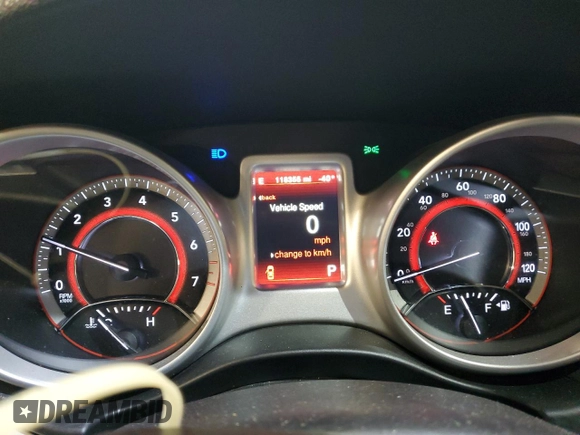2019 Dodge Journey GT with VIN 3C4PDDEG4KT694925, listed as a Copart auction lot 49669185 with 118,355 mi miles and Salvage title. Bid and sale history available at DreamBid. Image 9.