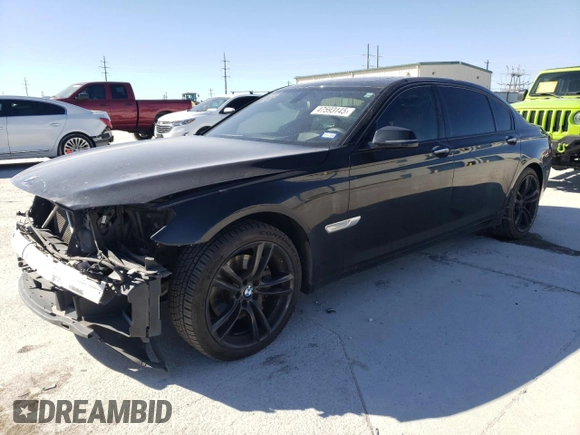 2015 BMW 7 Series 740Li xDrive with VIN WBAYF4C51FGS99088, listed as a Copart auction lot 47593145 with 133,825 mi miles and Salvage Title. Bid and sale history available at carsss.com. Image 1.