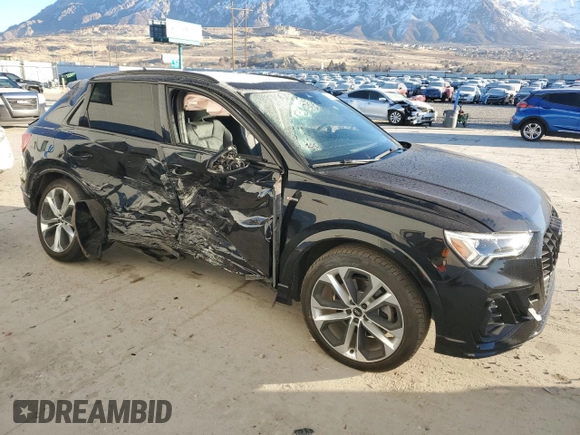 2022 Audi Q3 S line Premium Plus with VIN WA1EECF36N1019786, listed as a Copart auction lot 42395245 with 23,851 mi miles and Salvage Title. Bid and sale history available at carsss.com. Image 4.