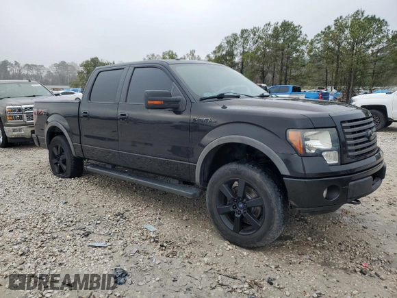 2012 Ford F-150 XL with VIN 1FTFW1EF4CFC11456, listed as a Copart auction lot 46670385 with 195,778 mi miles and Salvage Title. Bid and sale history available at carsss.com. Image 4.