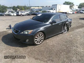 2007 Lexus IS 250 with VIN JTHCK262175011788, listed as a IAAI auction lot 39887880 with 210,537 mi miles. Bid and sale history available at carsss.com. Image 2.
