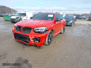 2020 BMW X4 M Competition with VIN 5YMUJ0C05L9C33943, listed as a IAAI auction lot 41531691 with 55,419 mi miles. Bid and sale history available at carsss.com. Image 2.