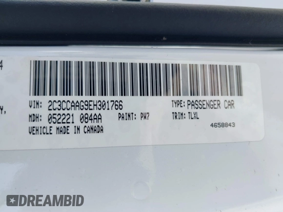 2014 Chrysler 300 z VIN 2C3CCAAG9EH301766, wystawiony jako IAAI lot #41811380 z przebiegiem 111 580 mil mil oraz . Historia ofert i sprzedaży dostępna na DreamBid. Obrazek 9.