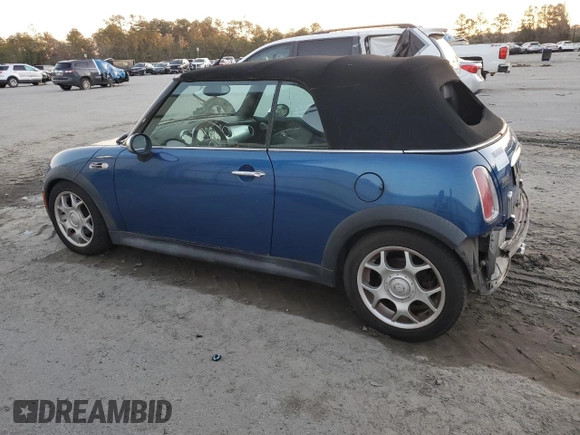 2006 MINI Convertible S with VIN WMWRH33526TL93206, listed as a Copart auction lot 46114075 with 60,526 mi miles and Salvage title. Bid and sale history available at DreamBid. Image 2.