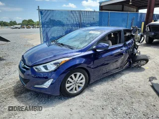 2014 Hyundai Elantra SE with VIN 5NPDH4AE8EH458732, listed as a Copart auction lot 63148515 with 52,346 mi miles and Non repairable. Bid and sale history available at DreamBid. Image 1.