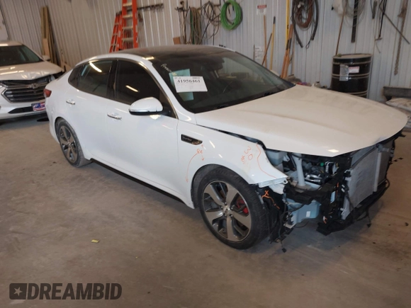 2018 Kia Optima SX with VIN 5XXGW4L27JG237960, listed as a IAAI auction lot 41956461 with 87,085 mi miles and . Bid and sale history available at DreamBid. Image 1.